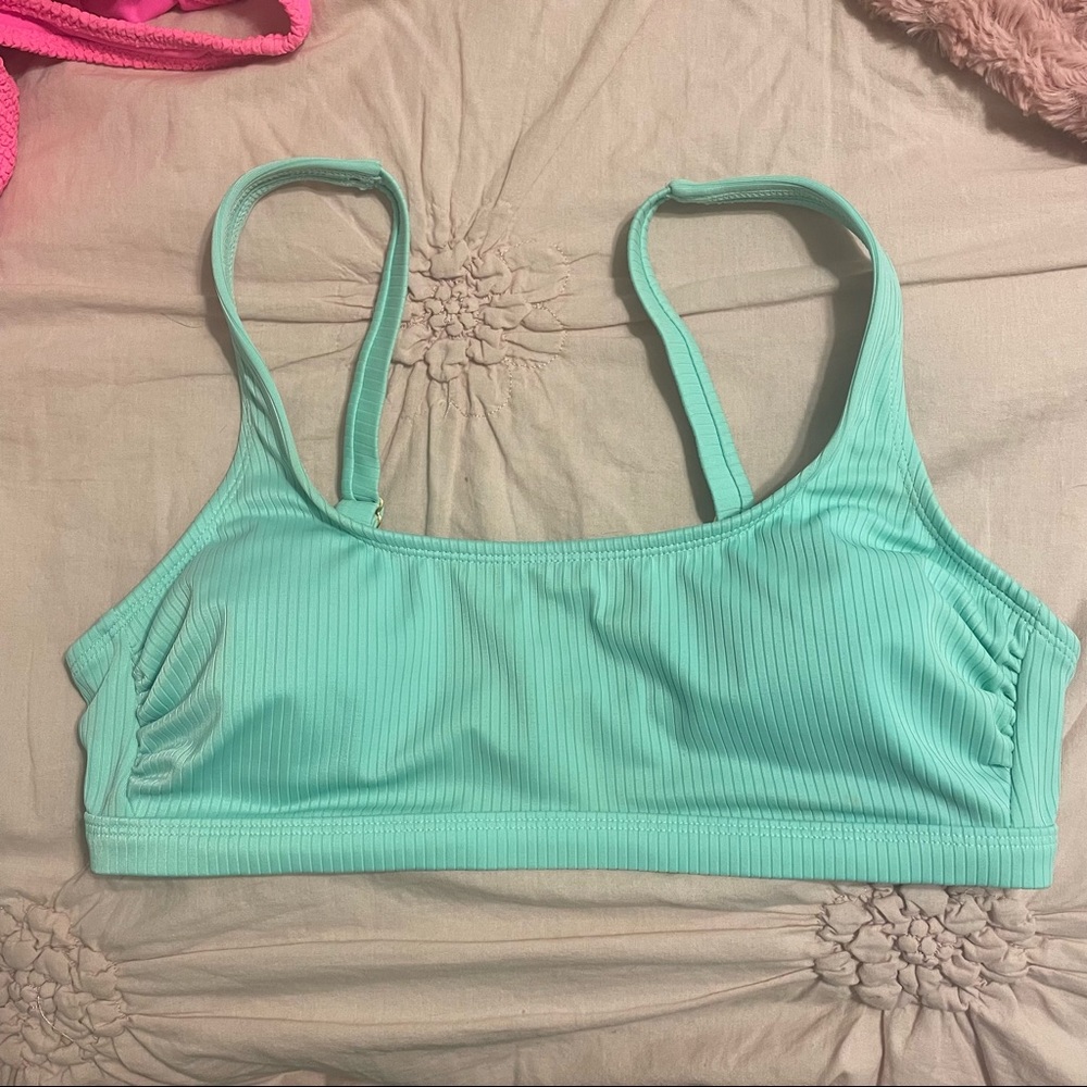 Mint green bikini top